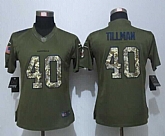 Women Nike Limited Arizona Cardinals #40 Tillman Green Salute To Service Jersey,baseball caps,new era cap wholesale,wholesale hats